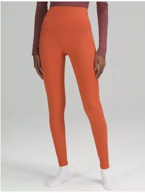 Lululemon Align SHR Pant 28” Cayo Orange Size 8 NWT